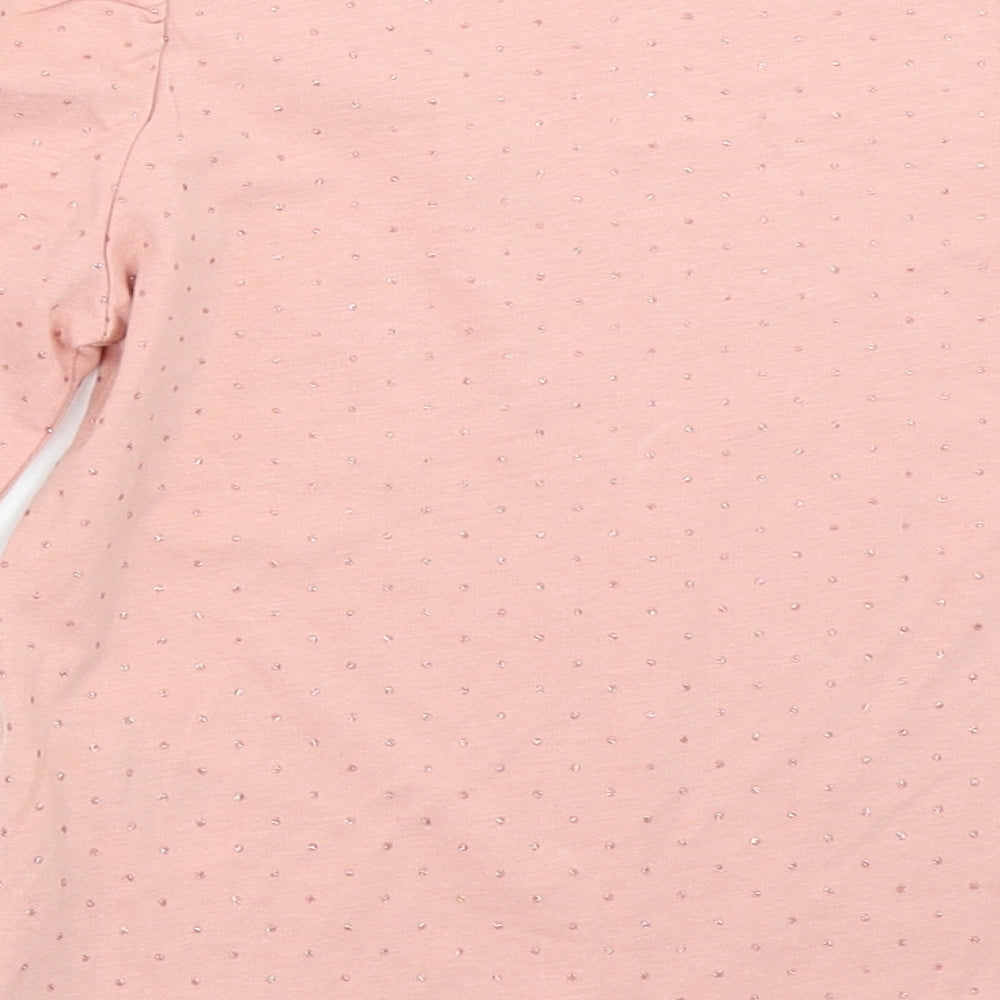 H&M Girls Pink   Basic T-Shirt Size 5-6 Years