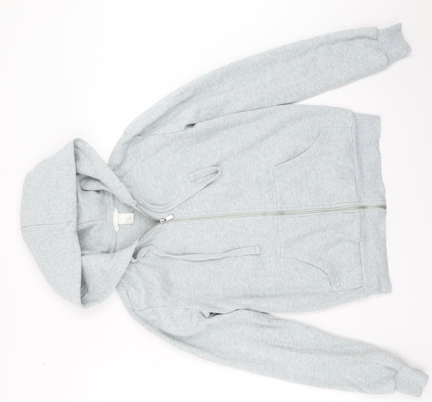 H&M Womens Grey   Full Zip Hoodie Size XS