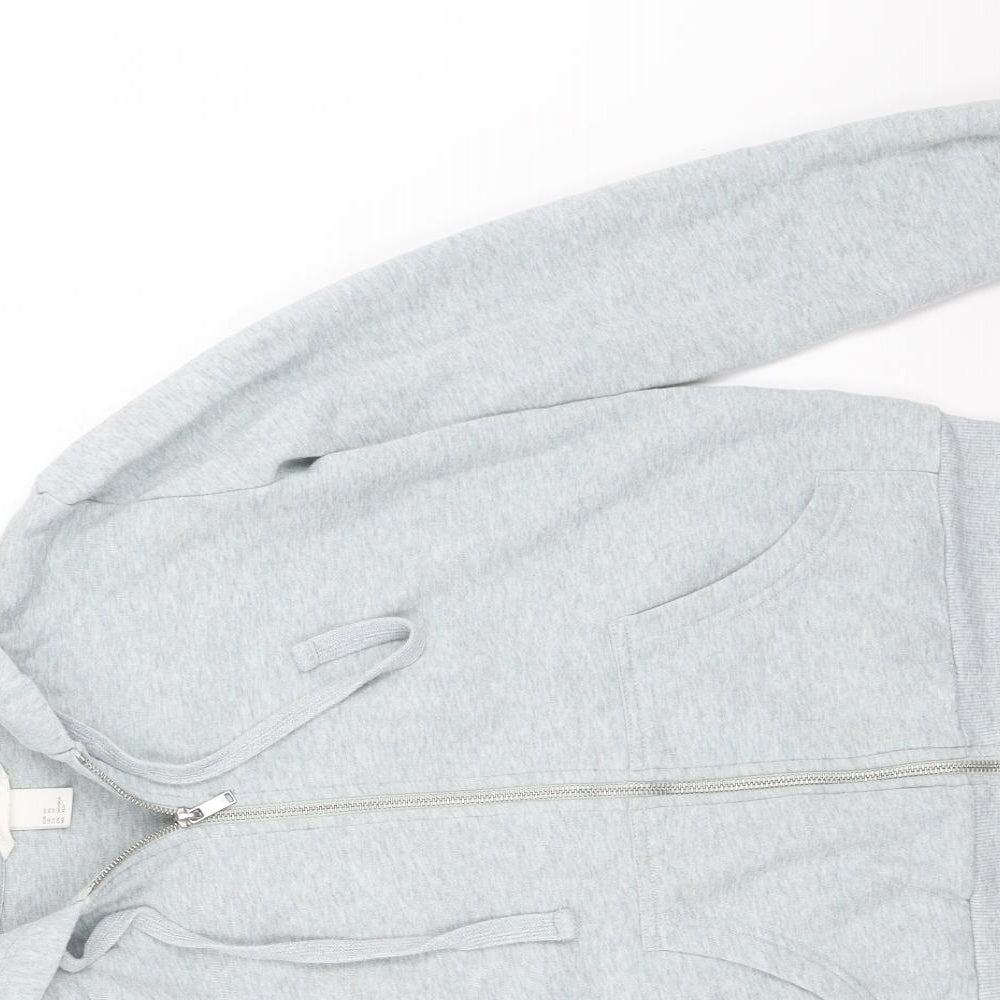 H&M Womens Grey   Full Zip Hoodie Size XS
