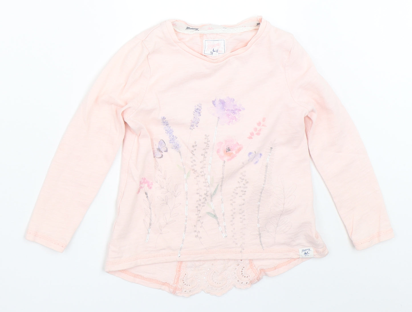Mantaray Girls Pink   Basic T-Shirt Size 4-5 Years