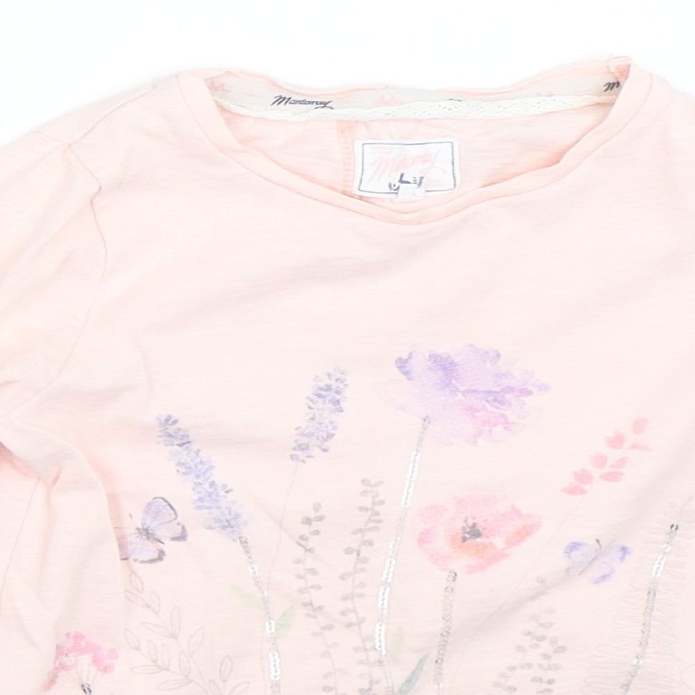 Mantaray Girls Pink   Basic T-Shirt Size 4-5 Years