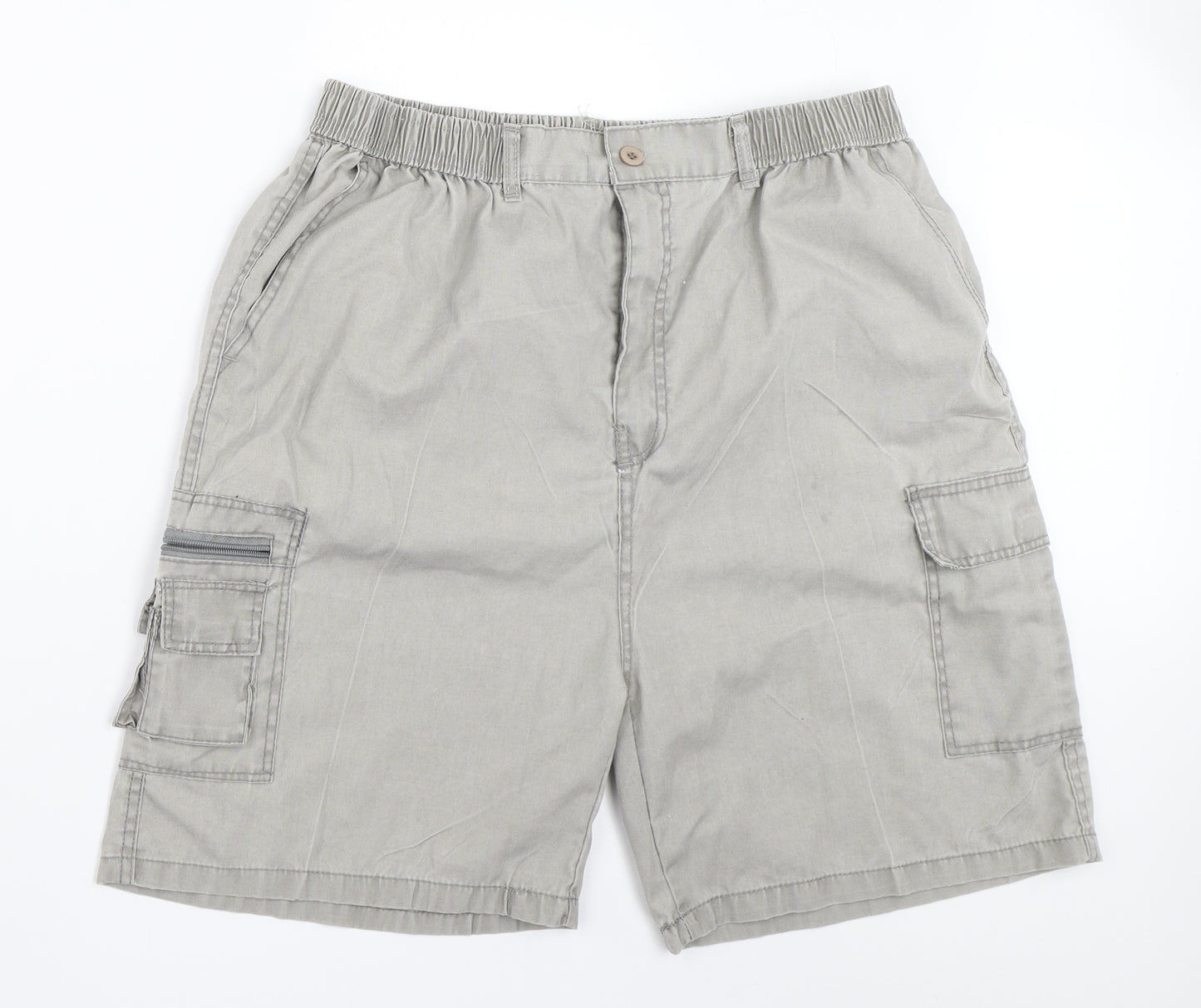 V.G Mens Grey   Cargo Shorts Size 34 in