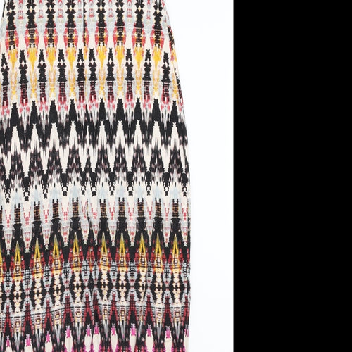 New Look Womens Ivory Geometric  Bodycon  Size 10
