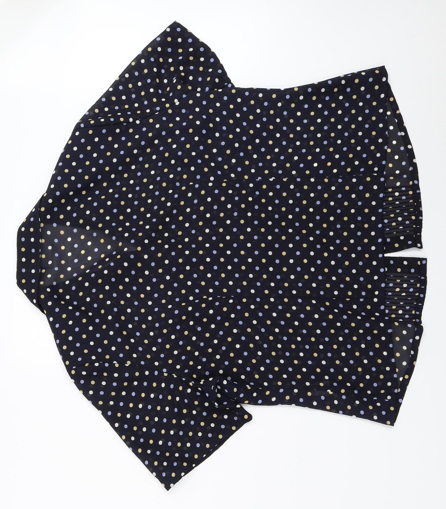 Eastex Womens Blue Polka Dot  Basic Button-Up Size 16