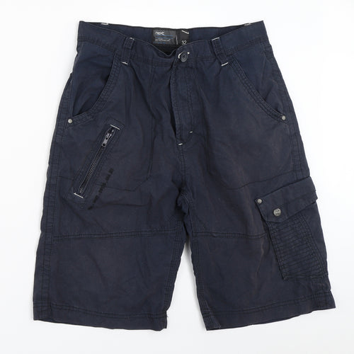 NEXT Mens Blue   Cargo Shorts Size 32 in