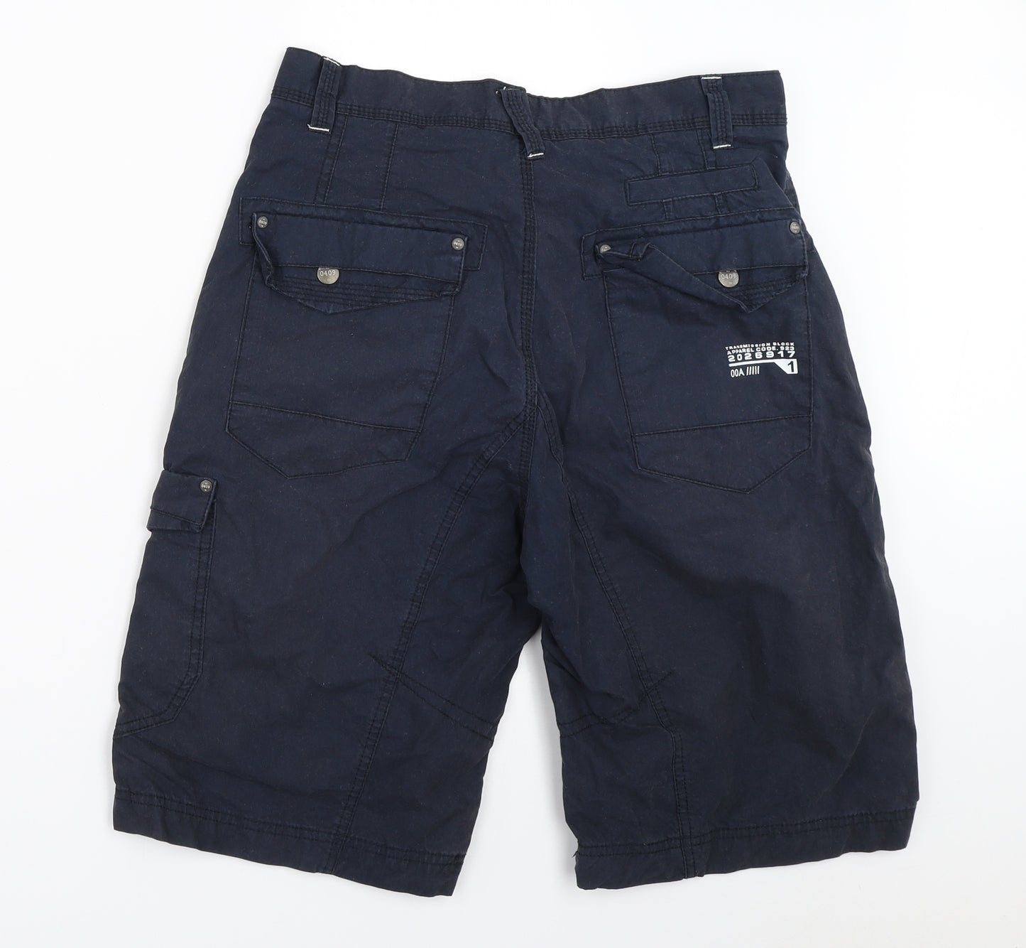 NEXT Mens Blue   Cargo Shorts Size 32 in
