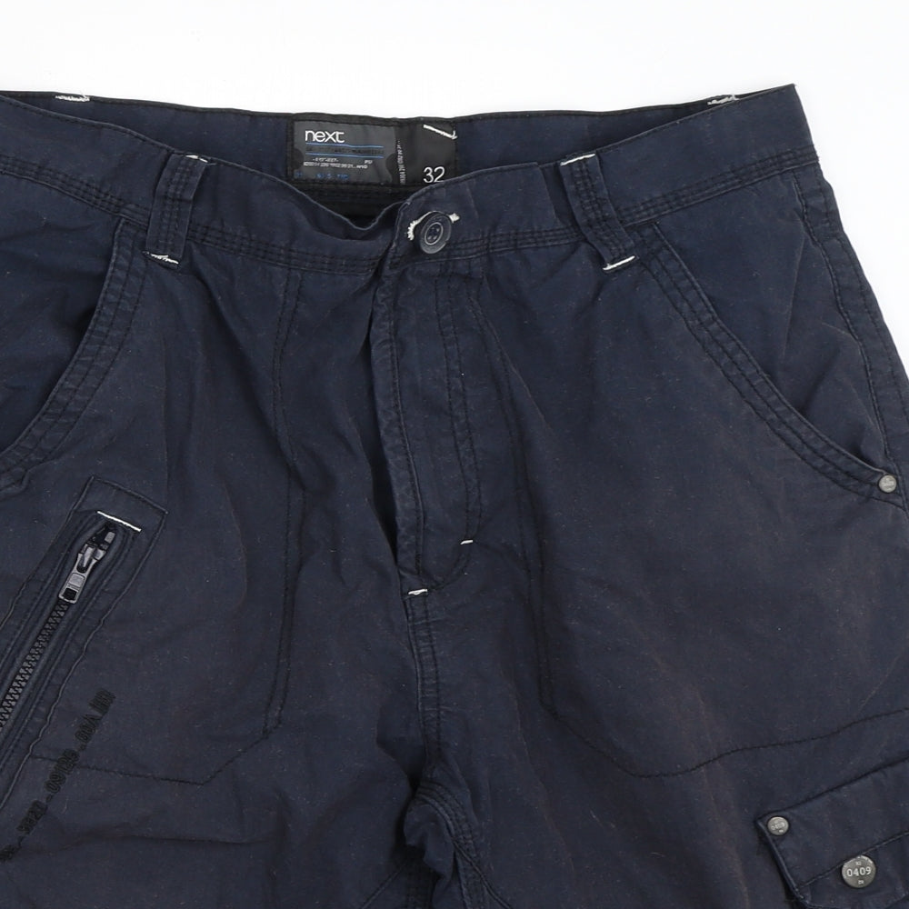 NEXT Mens Blue   Cargo Shorts Size 32 in