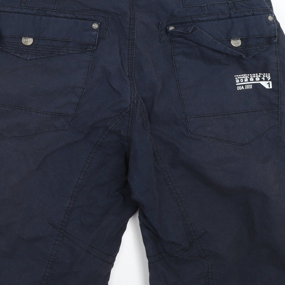 NEXT Mens Blue   Cargo Shorts Size 32 in