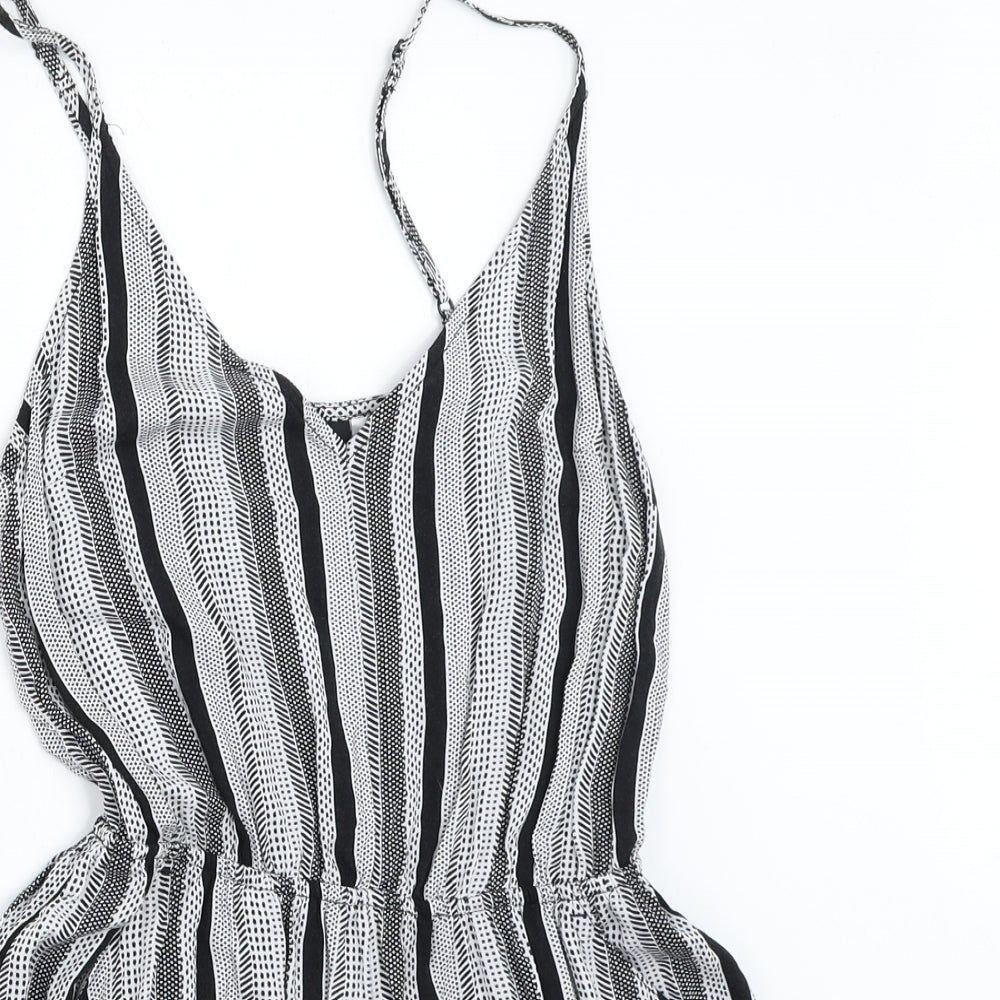 H&M Womens Black   Playsuit One-Piece Size 10