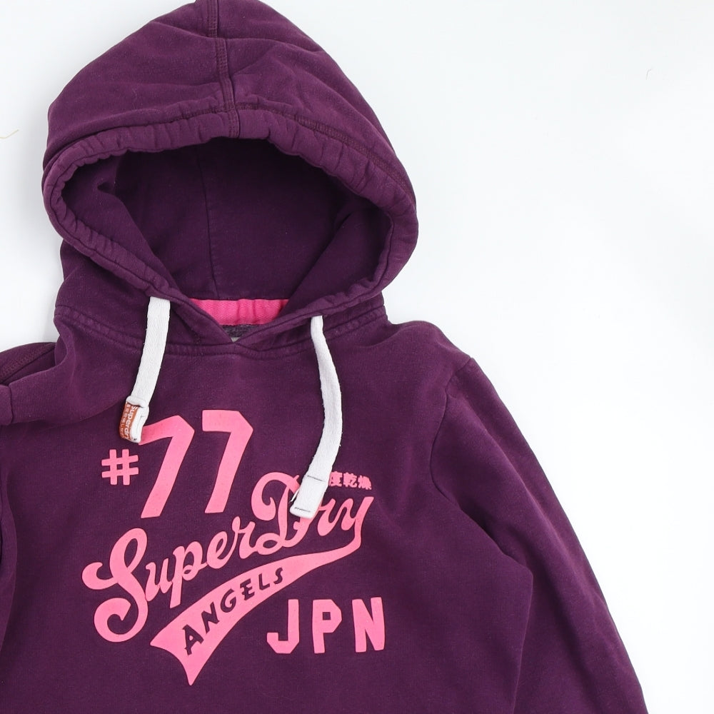 Superdry Womens Purple   Pullover Hoodie Size XL