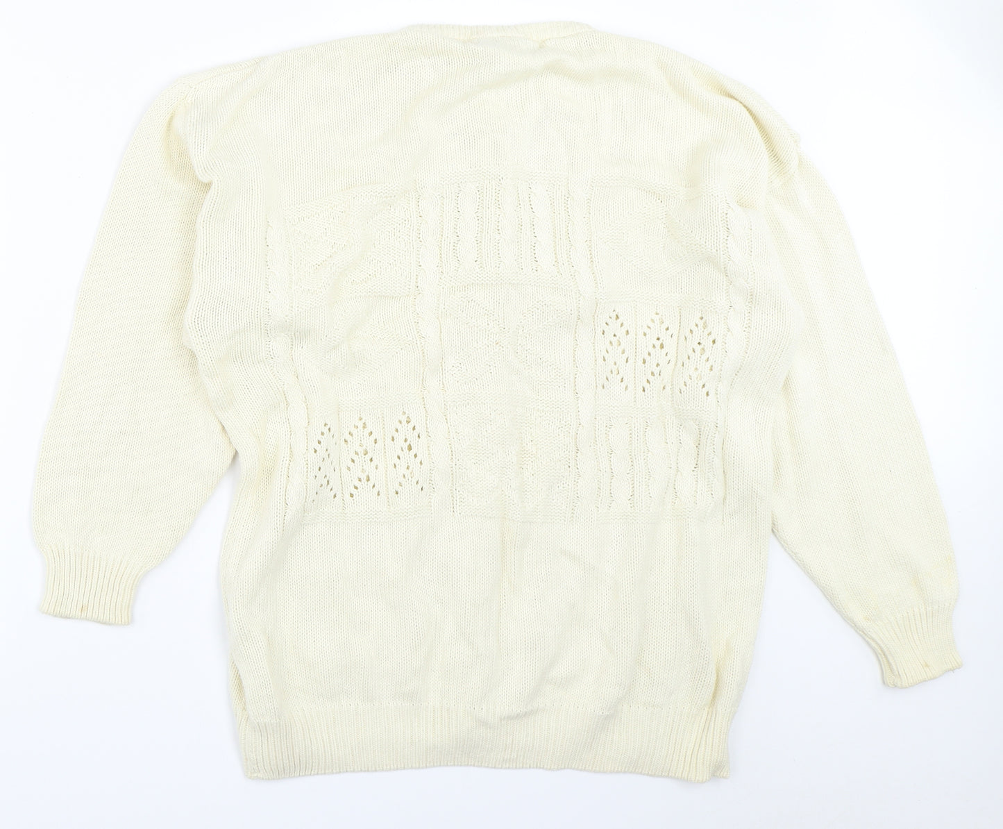 Compliments Womens Ivory   Cardigan Jumper Size L