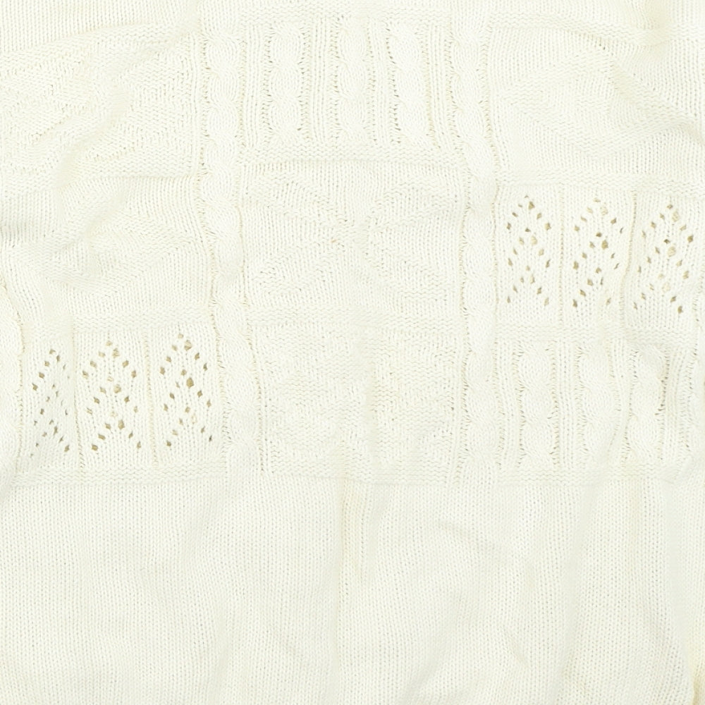 Compliments Womens Ivory   Cardigan Jumper Size L