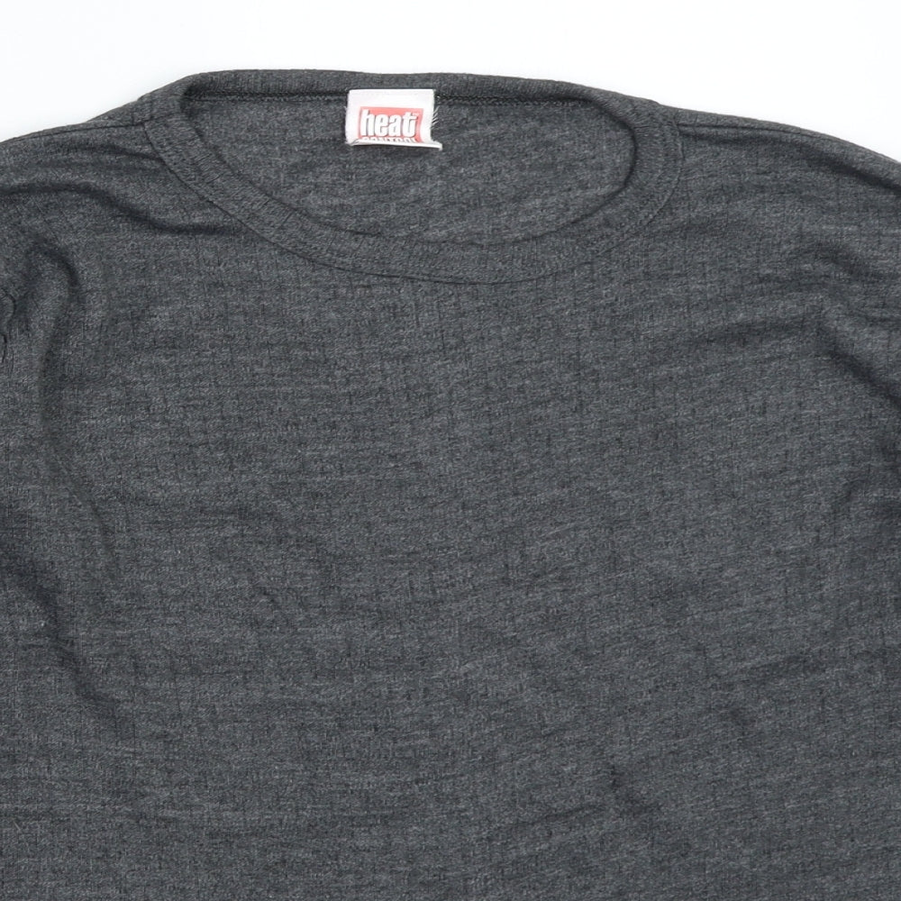 Heat Control Womens Grey   Basic T-Shirt Size M  - thermal