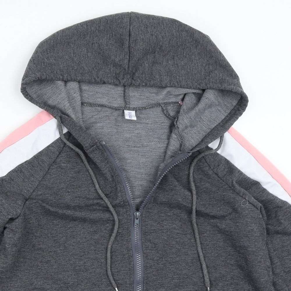 Hawiton Womens Grey   Full Zip Hoodie Size S