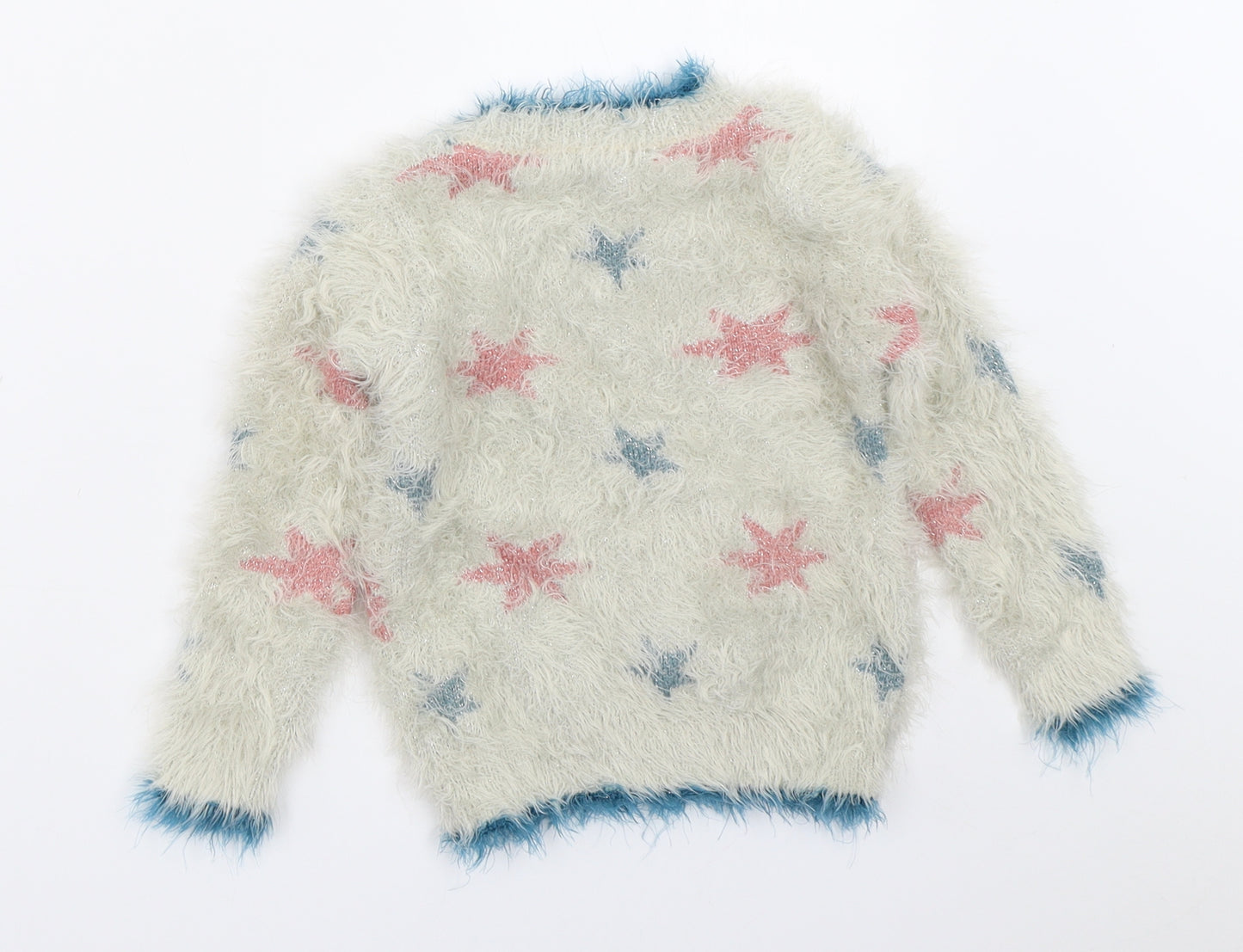 Fat Face Girls Beige   Pullover Jumper Size 2-3 Years