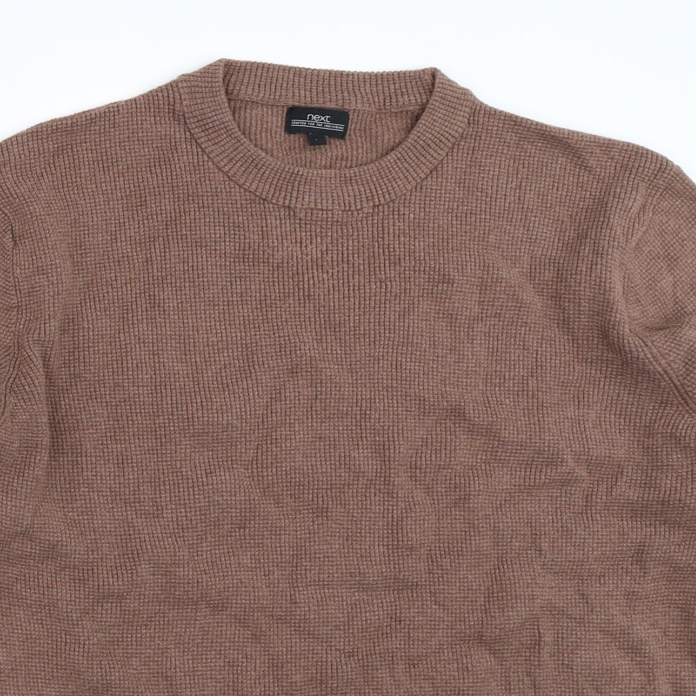 NEXT Mens Brown   Pullover Jumper Size L