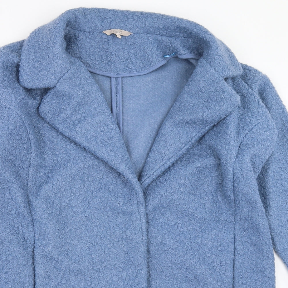 NEXT Womens Blue   Overcoat Coat Size L