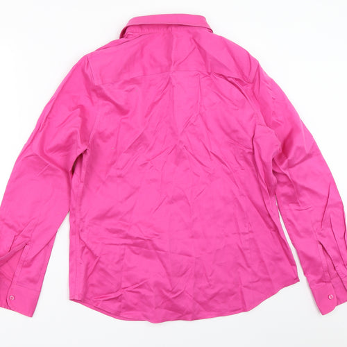 Charles Tyrwhitt Womens Pink   Basic Button-Up Size 14