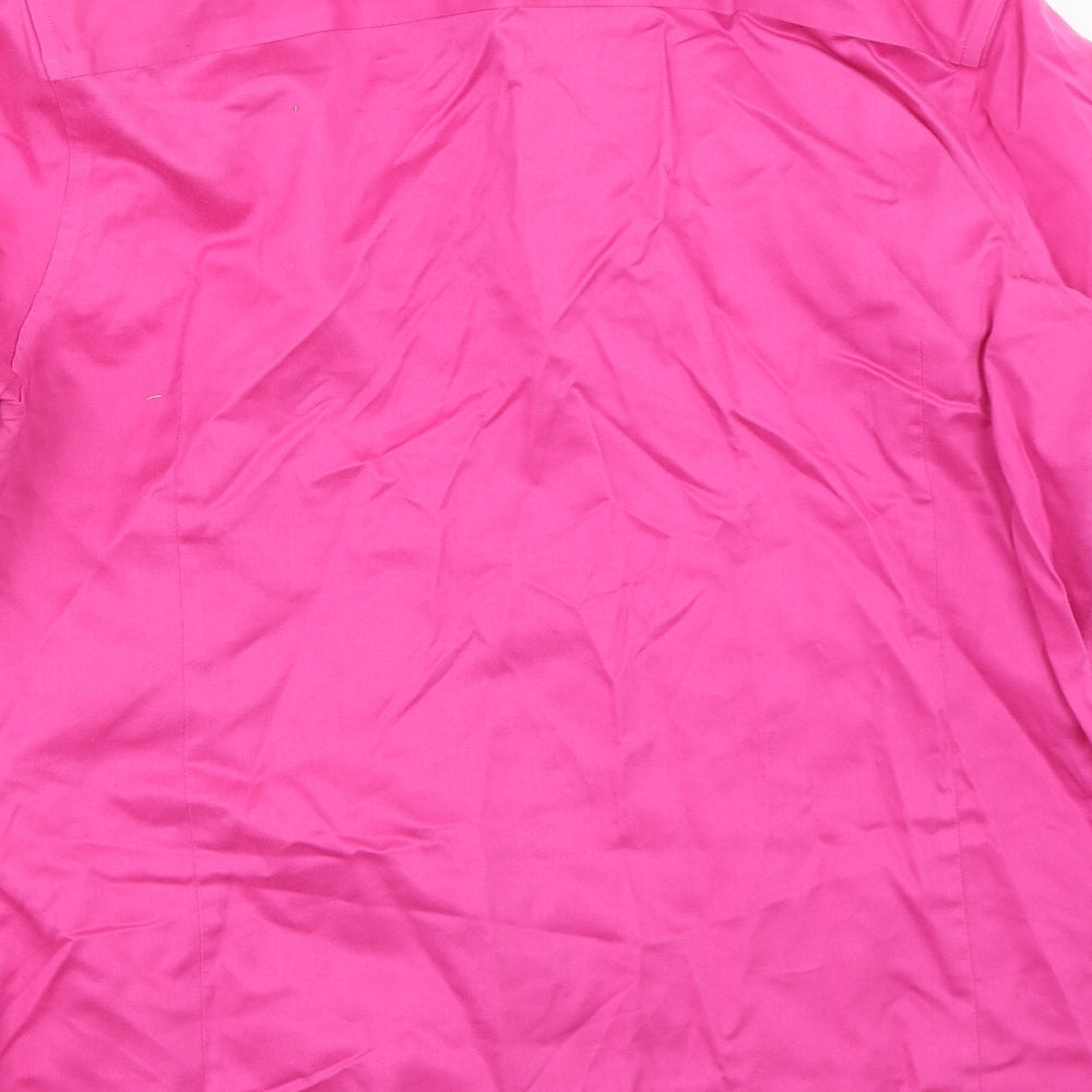 Charles Tyrwhitt Womens Pink   Basic Button-Up Size 14