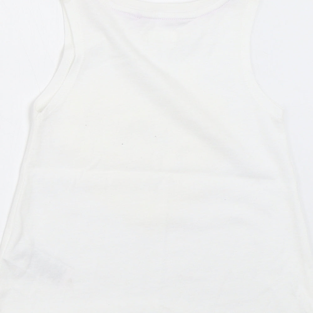NEXT Girls White   Basic Tank Size 3 Years