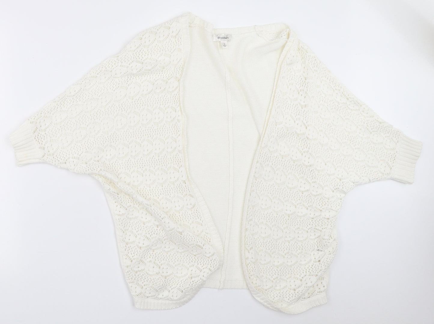 Dressbarn Womens White   Cardigan Jumper Size S