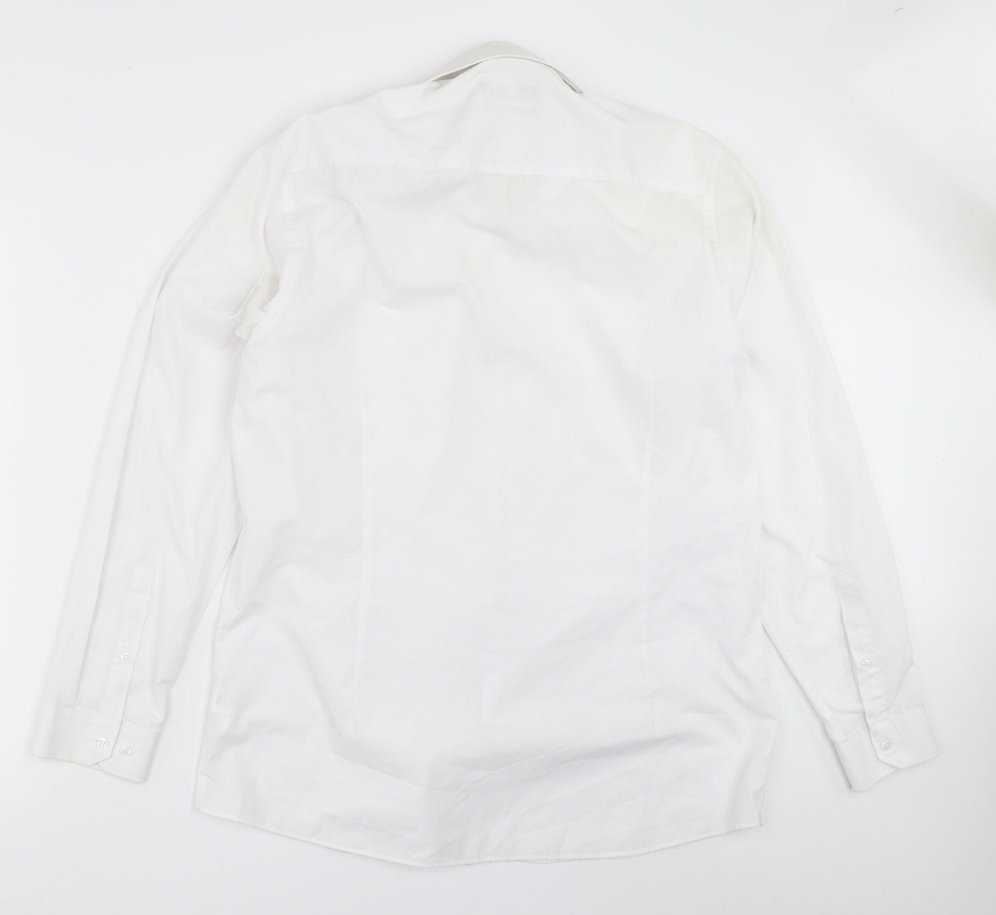 B&W Mens White    Button-Up Size 16.5