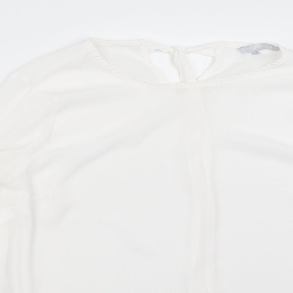 Red Herring Womens White   Basic Blouse Size 12