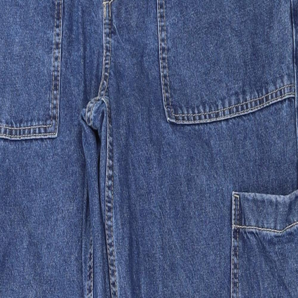 H&M Womens Blue  Denim Straight Jeans Size 38 L31 in