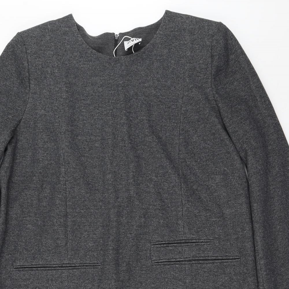 Zara Womens Grey   Shift  Size M
