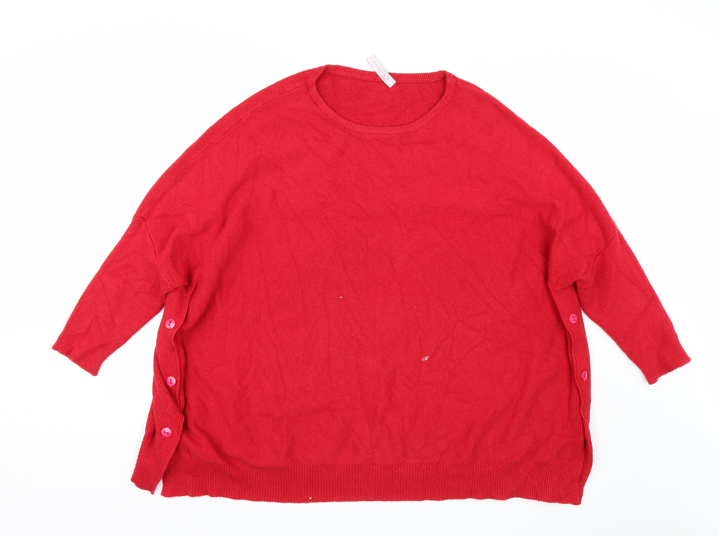 Amazing Womens Red   Pullover Jumper Size L