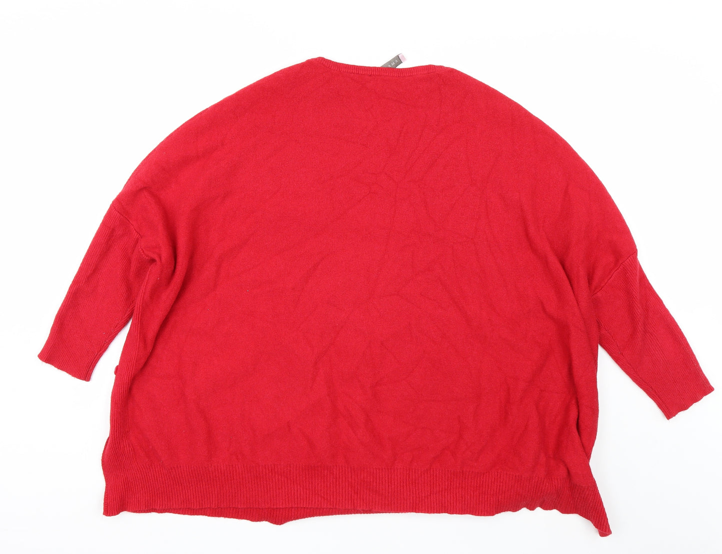 Amazing Womens Red   Pullover Jumper Size L