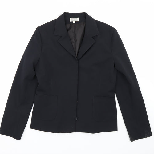 Etan Womens Black   Jacket Suit Size 14
