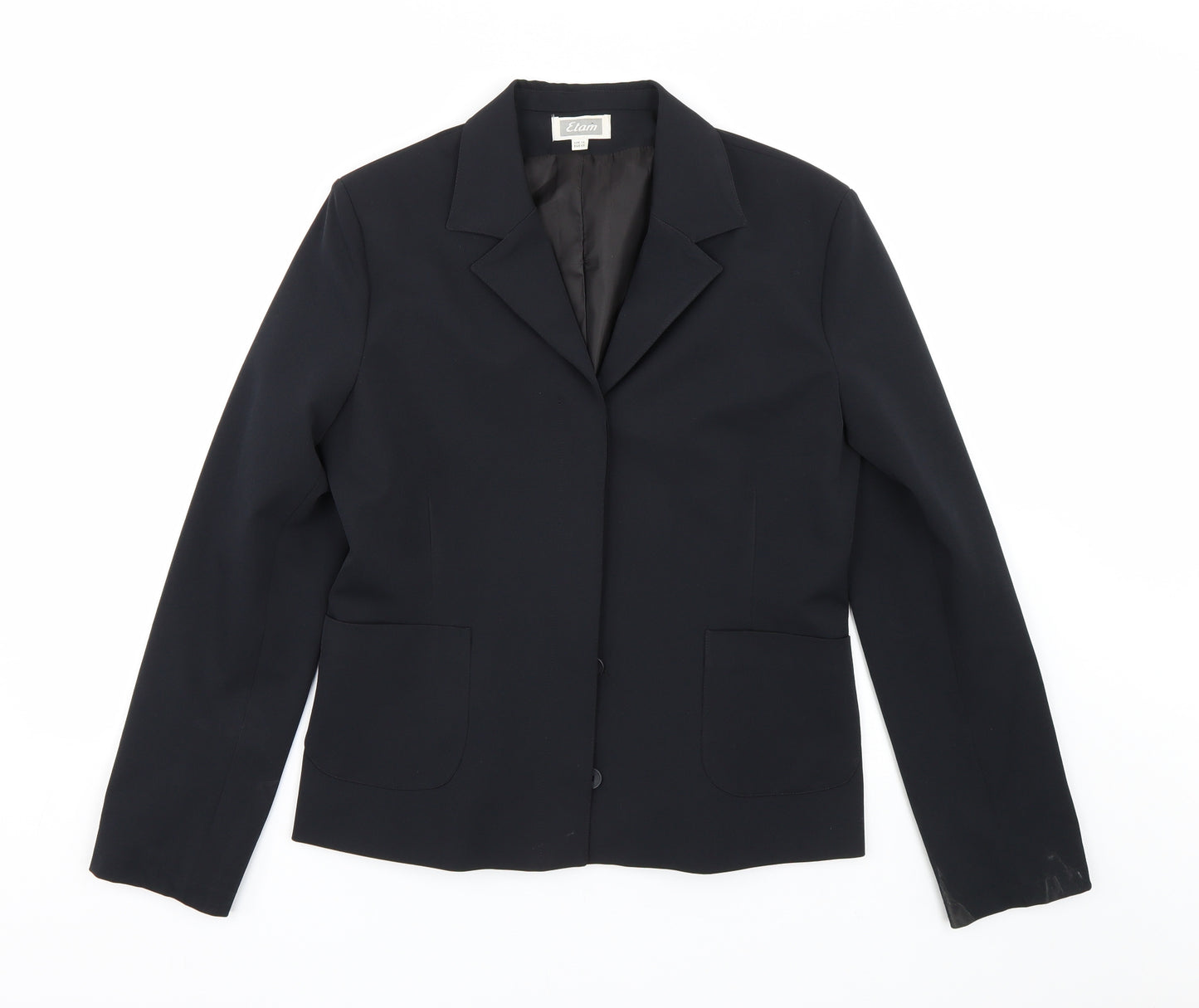 Etan Womens Black   Jacket Suit Size 14