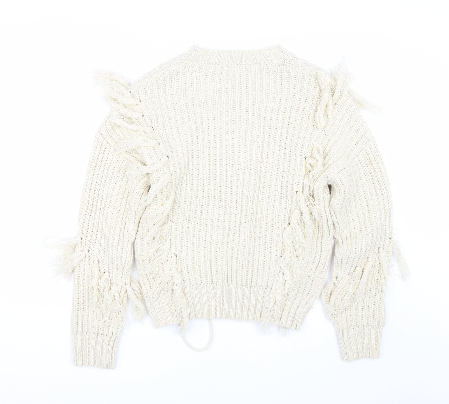 Nasty Gal Womens Beige   Pullover Jumper Size S