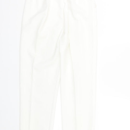 Preworn Womens White   Trousers  Size 12 L28 in