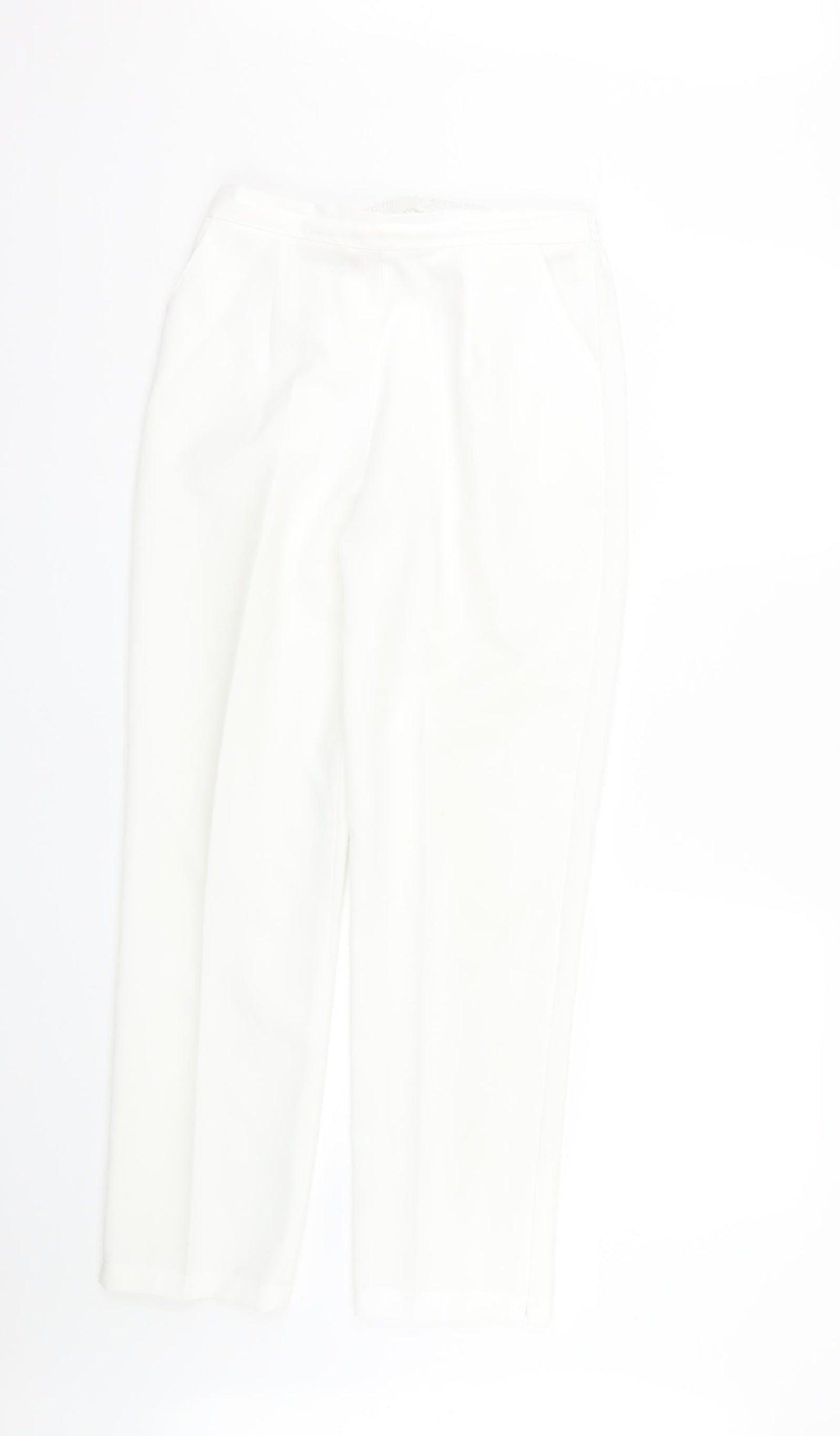 Preworn Womens White   Trousers  Size 12 L28 in