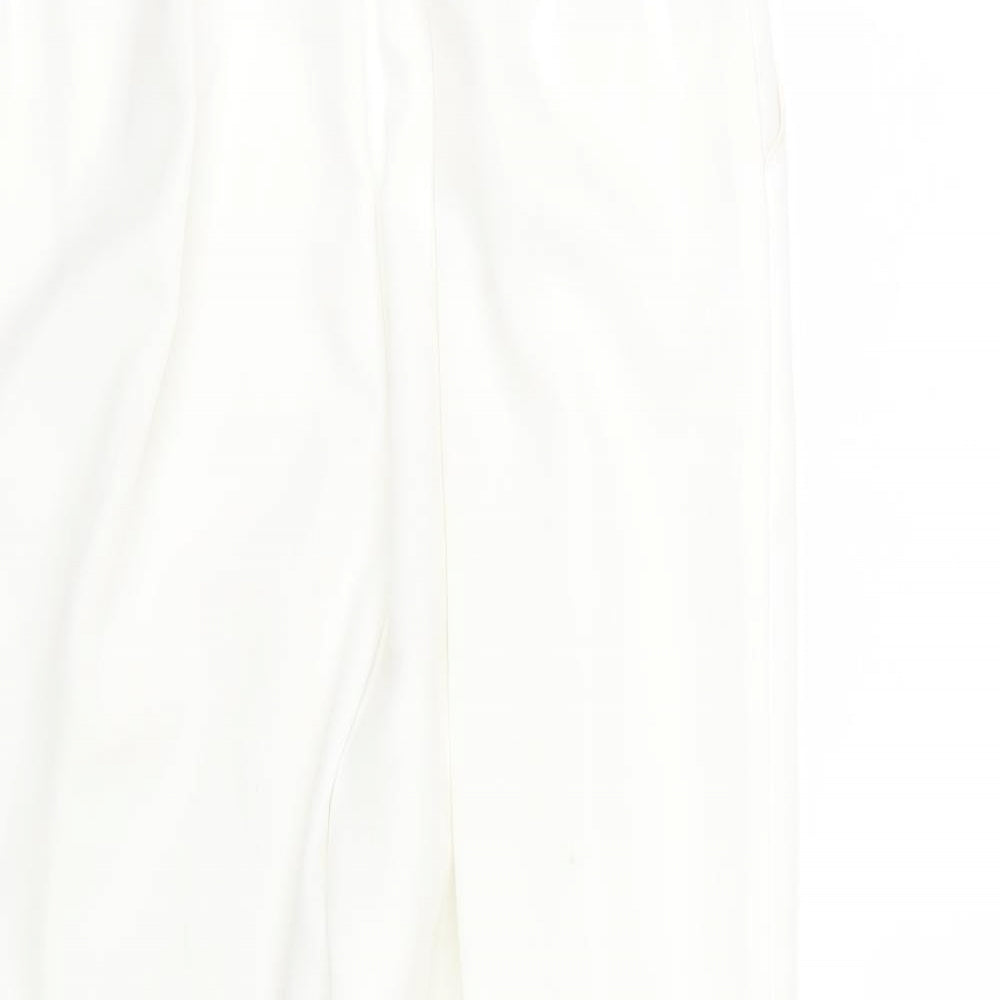 Preworn Womens White   Trousers  Size 12 L28 in