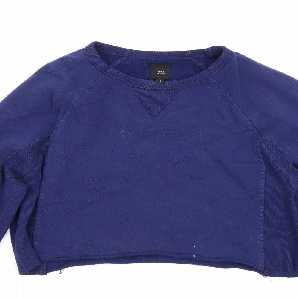 River Island Womens Blue   Pullover Jumper Size S