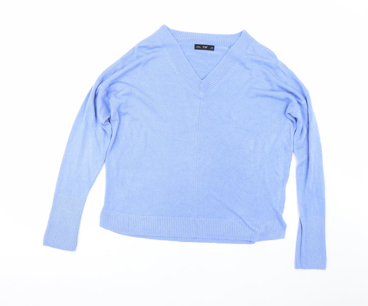 F&F Womens Blue Pullover Jumper Size 12