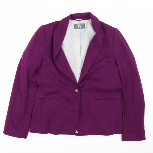 BHS Womens Purple   Jacket Suit Size 16