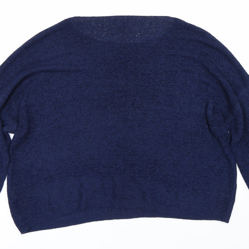 Primark Womens Blue   Pullover Jumper Size L
