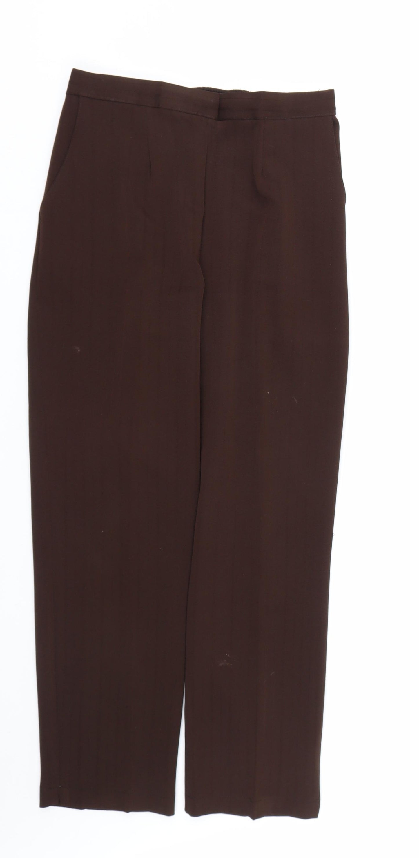 Preworn Womens Brown   Trousers  Size 12 L25 in