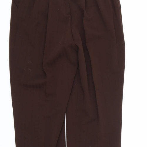 Preworn Womens Brown   Trousers  Size 12 L25 in