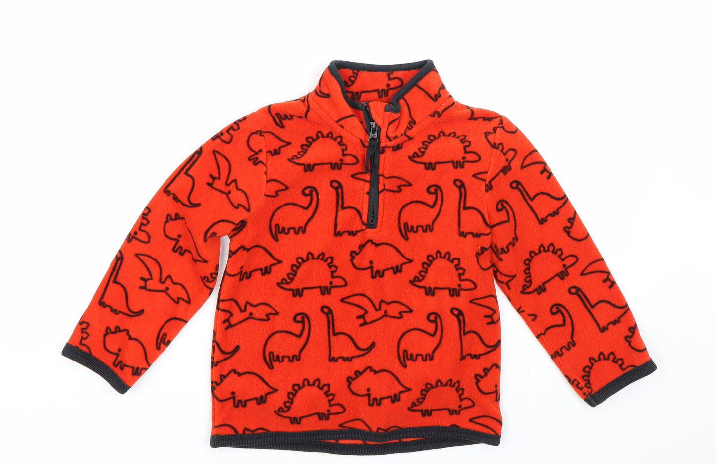 George Boys Red Animal Print  Pullover Sweatshirt Size 4-5 Years  - DInosaur