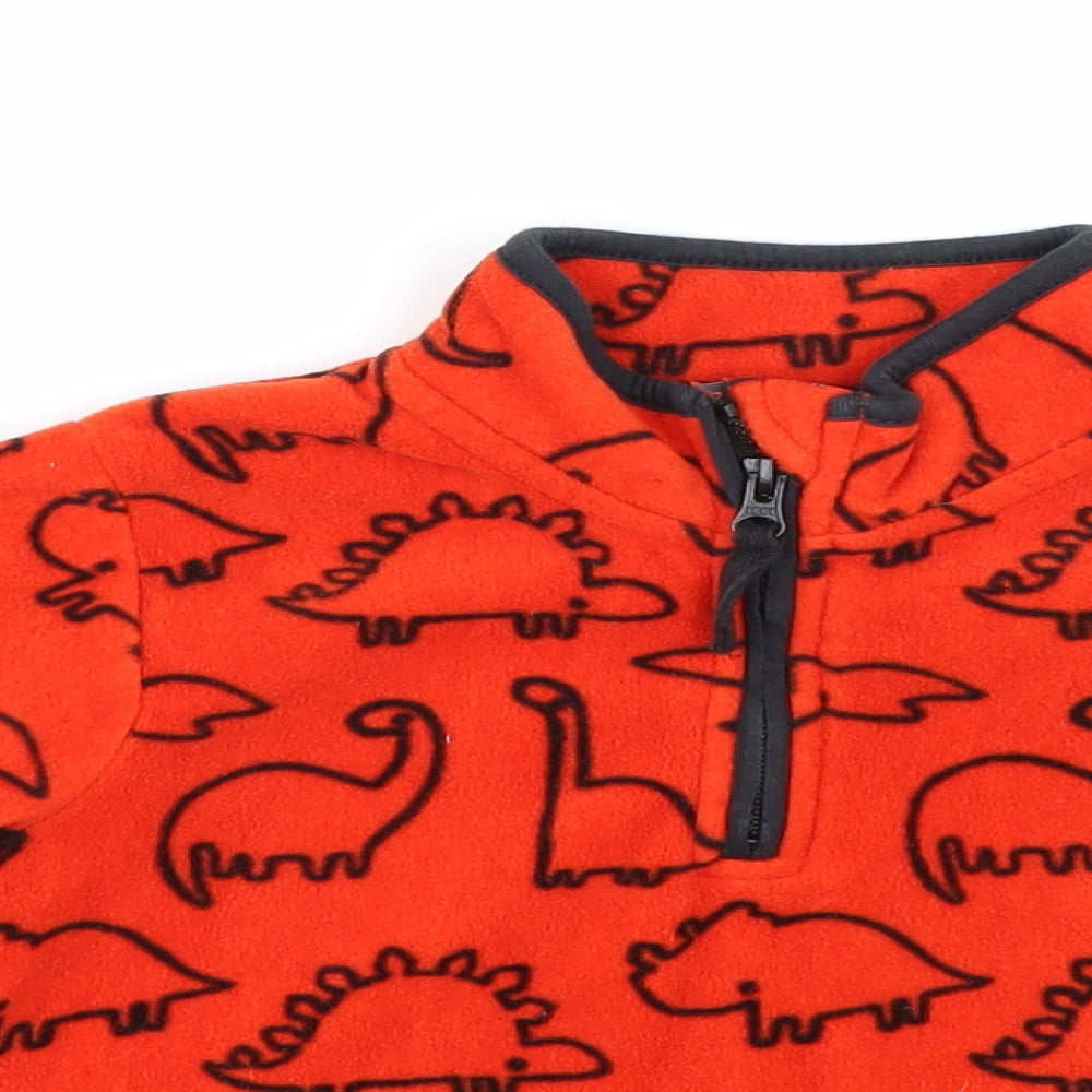 George Boys Red Animal Print  Pullover Sweatshirt Size 4-5 Years  - DInosaur