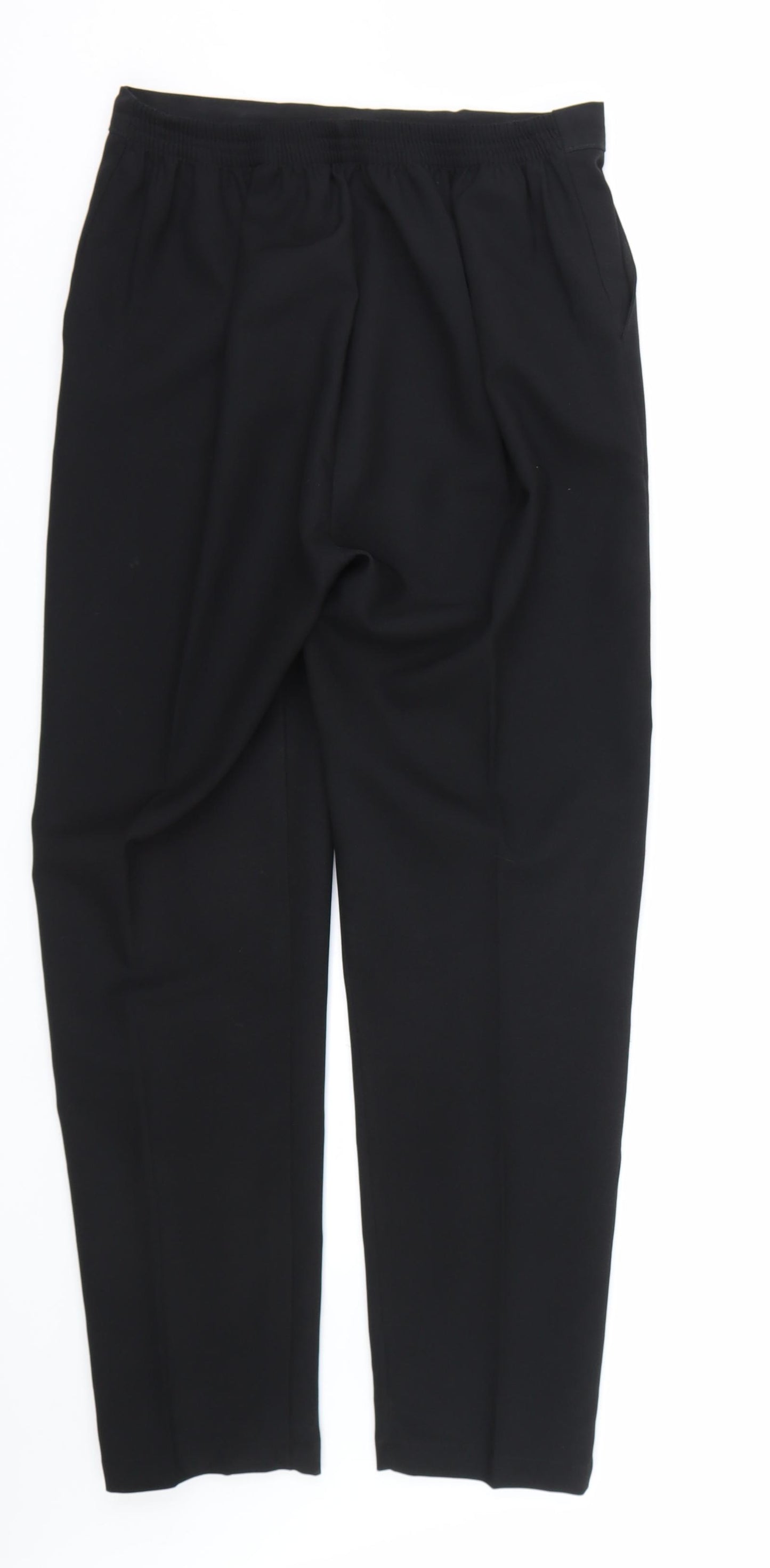 Preworn Womens Black   Trousers  Size 12 L27 in
