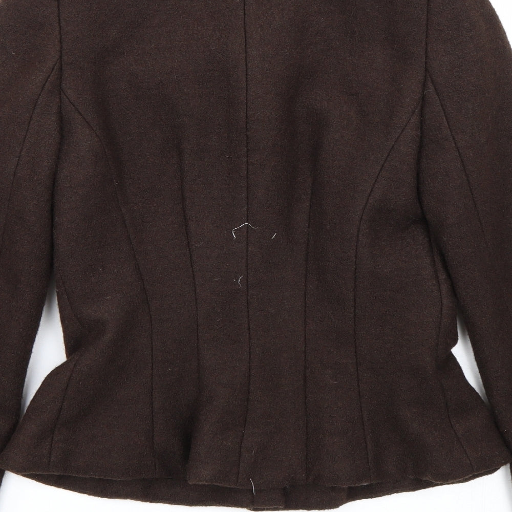 NEXT Womens Brown   Overcoat Coat Size 8