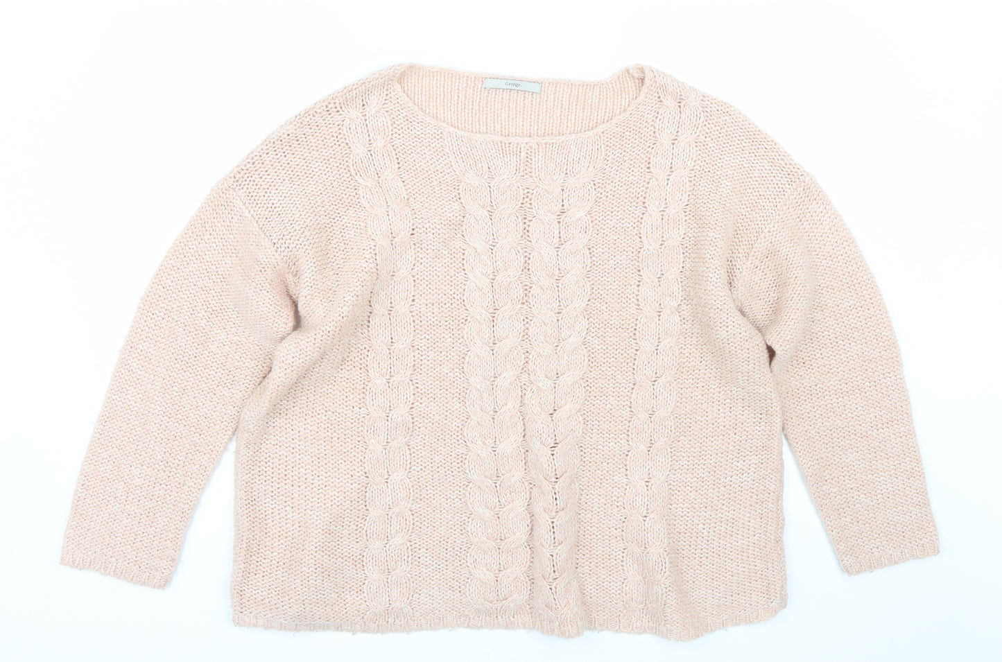 George Womens Pink   Pullover Jumper Size L