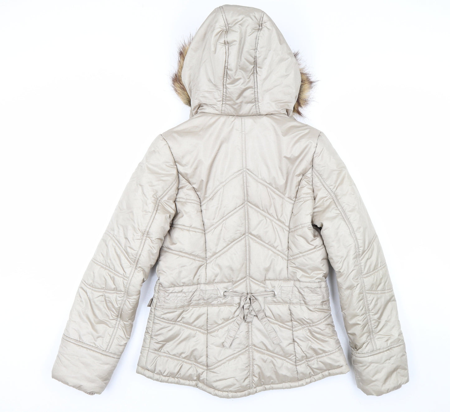 George Womens Gold   Parka Coat Size 8