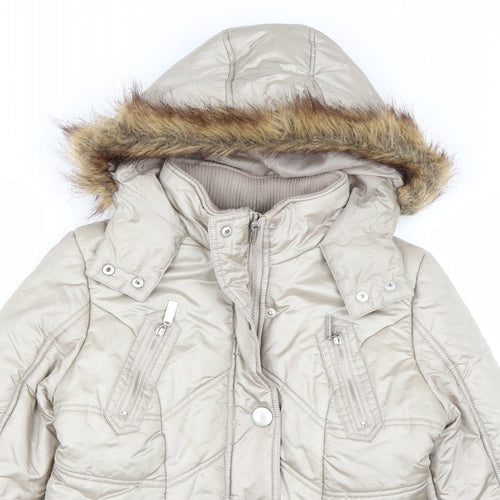 George Womens Gold   Parka Coat Size 8
